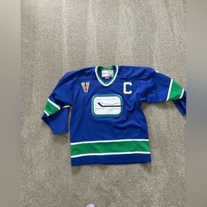 CCM Blue and Green Hockey Jersey